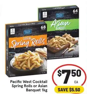 IGA Pacific West Cocktail Spring Rolls or Asian Banquet offer