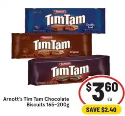 IGA Arnotts Tim Tam Chocolate Biscuits offer