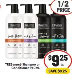 IGA Tresemmé shampoo or conditioner offer