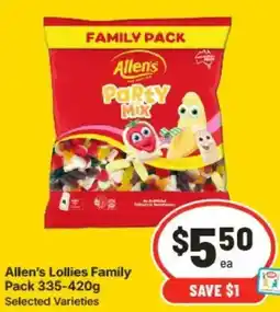 IGA Allens Lollies Family Pack offer