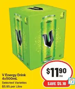 IGA V energy drink offer