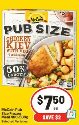 IGA McCain Pub Size Frozen Meal offer