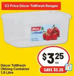 IGA Décor Tellfresh Oblong Container offer