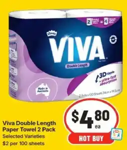 IGA Viva Double Length Paper Towel offer