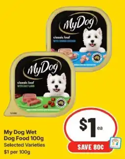 IGA My Dog Wet Dog Food offer