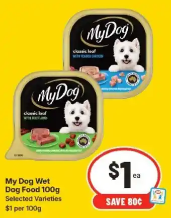IGA My Dog Wet Dog Food offer