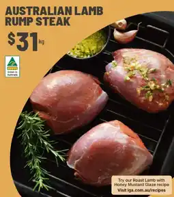 IGA Australian lamb rump steak offer