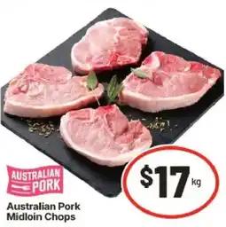 IGA Australian Pork Midloin Chops offer