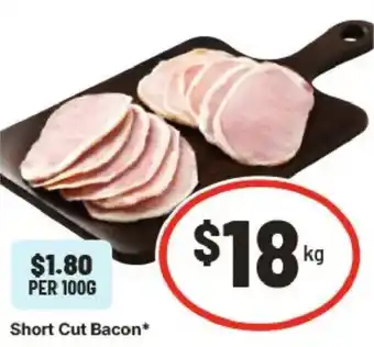 IGA Short Cut Bacon offer