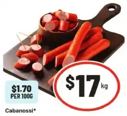 IGA Cabanossi offer