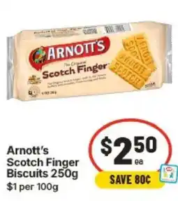 IGA Arnott Scotch Finger Biscuits offer
