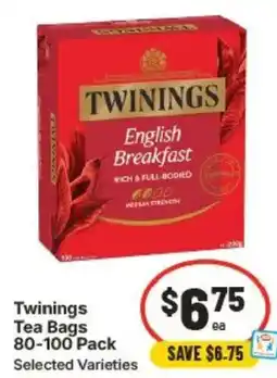 IGA Twinings Tea Bags offer