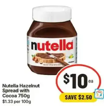Nutella Hazelnut Spread with Cocoa