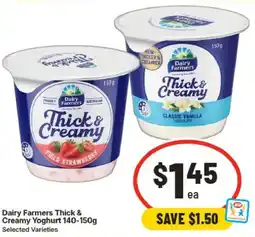 IGA Dairy Farmers Thick & Creamy Yoghurt offer