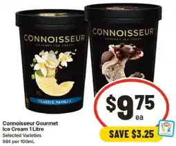 IGA Connoisseur Gourmet Ice Cream offer