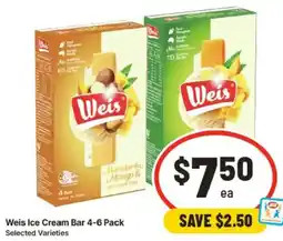 IGA Weis Ice Cream Bar offer