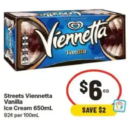 IGA Streets Viennetta Vanilla Ice Cream offer