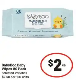 IGA BabyBoo Baby Wipes offer