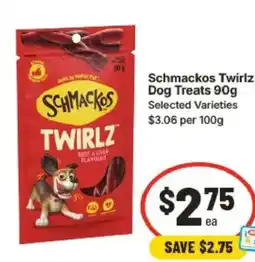 IGA Schmackos Twirlz Dog Treats offer