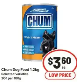 IGA Chum Dog Food offer