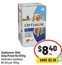 IGA Optimum Wet Dog Food offer