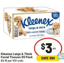 IGA Kleenex Large & Thick Facial Tissues offer