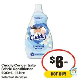 IGA Cuddly Concentrate Fabric Conditioner offer