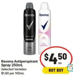 IGA Rexona Antiperspirant Spray offer