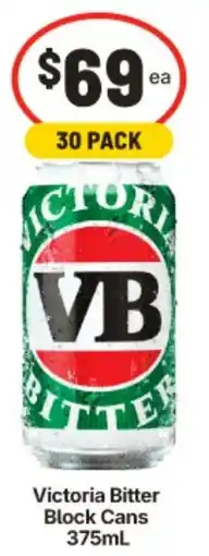 IGA Victoria Bitter Block Cans offer