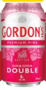 IGA Gordons Pink Gin & Soda Double 6% offer