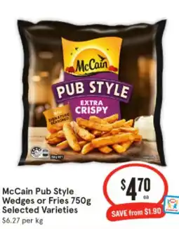 IGA McCain Pub Style Wedges or Fries offer