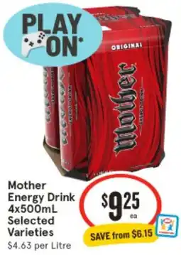 IGA Mother Energy Drink offer