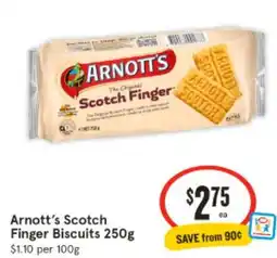 IGA Arnotts Scotch Finger Biscuits offer