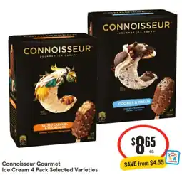 IGA Connoisseur Gourmet Ice Cream offer