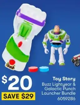 BIG W Toy Story Buzz Lightyear & Galactic Punch Launcher Bundle offer