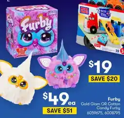 BIG W Furby gold glam or cotton candy furby offer