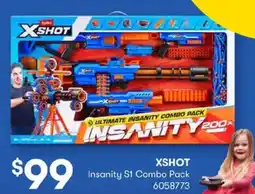 BIG W Xshot insanity s1 combo pack offer