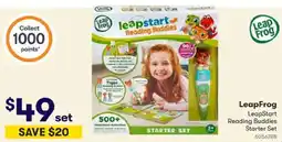 BIG W LeapFrog LeapStart Reading Buddies Starter Set offer