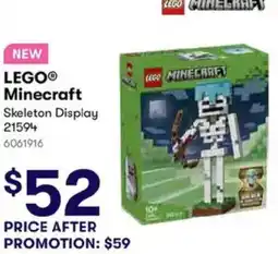BIG W Lego minecraft skeleton display offer