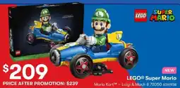 BIG W Lego super mario mario kart luigi & mach offer