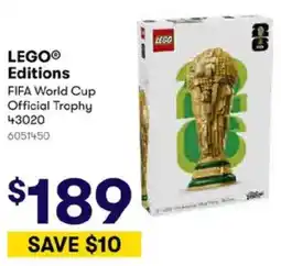 BIG W Lego editions fifa world cup official trophy offer