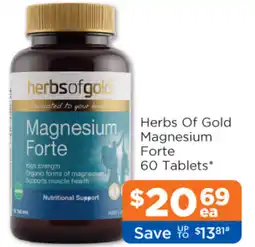 Good Price Pharmacy Herbs Of Gold Magnesium Forte offer
