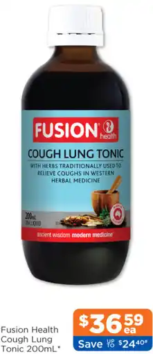 Good Price Pharmacy Fusion Health Cough Lung Tonic offer