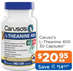 Good Price Pharmacy Caruso's L-Theanine 400 offer