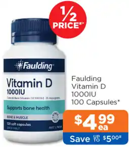 Good Price Pharmacy Faulding Vitamin D 1000IU offer