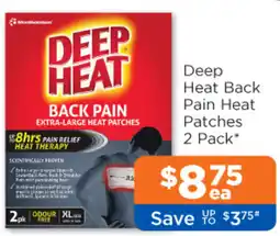 Good Price Pharmacy Deep Heat Back Pain Heat Patches offer