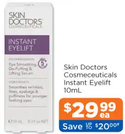 Good Price Pharmacy Skin Doctors Cosmeceuticals Instant Eyelift offer