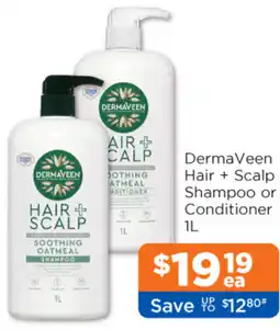 Good Price Pharmacy DermaVeen Hair + Scalp Shampoo or Conditioner offer