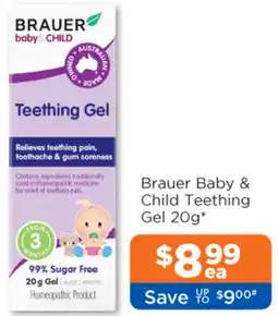 Good Price Pharmacy Brauer Baby & Child Teething Gel offer