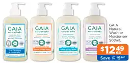 Good Price Pharmacy GAIA Natural Wash or Moisturiser offer